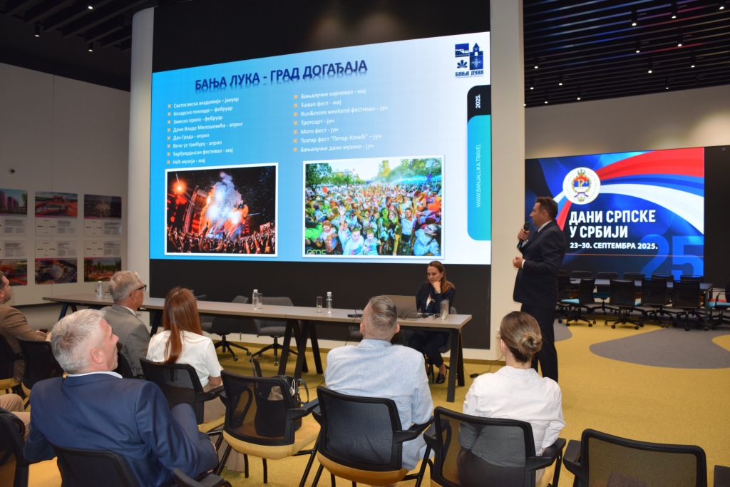 Prezentacija turističkih potencijala Banjaluke u Ekspo 2027 Plejgraundu (Foto Ljubomir Bartula)