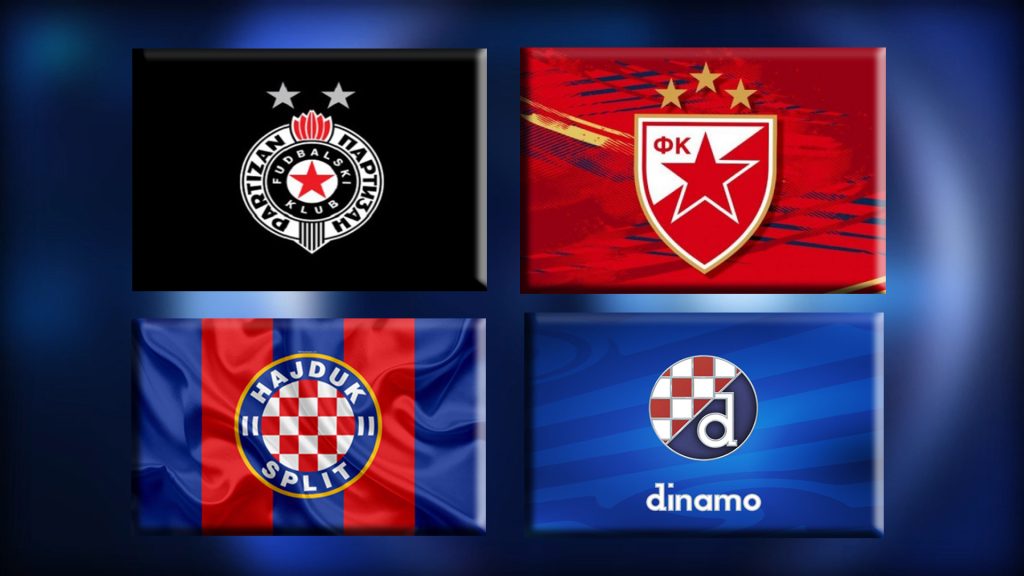 Zvezda, PArtizan, Hajduk, Dinamo