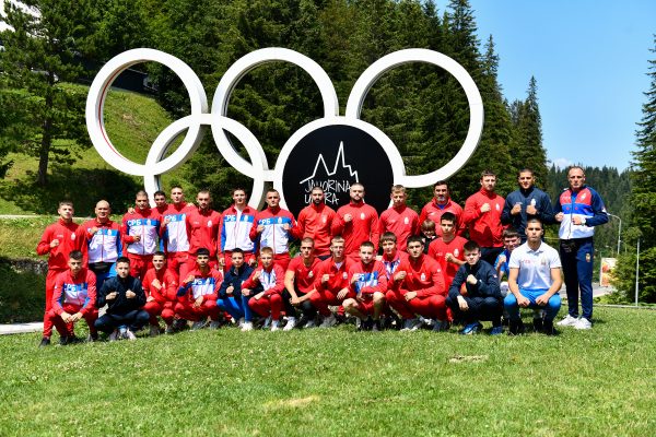 muske boks selekcije Srbije na pripremama na Jahorini