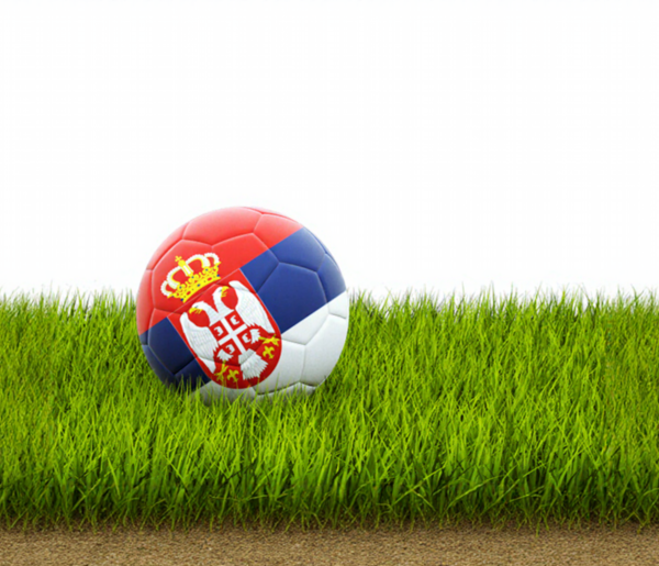Super Liga Srbije, Superliga SrbijeFudbalska lopta, Zastava Srbije, ilustracija za web