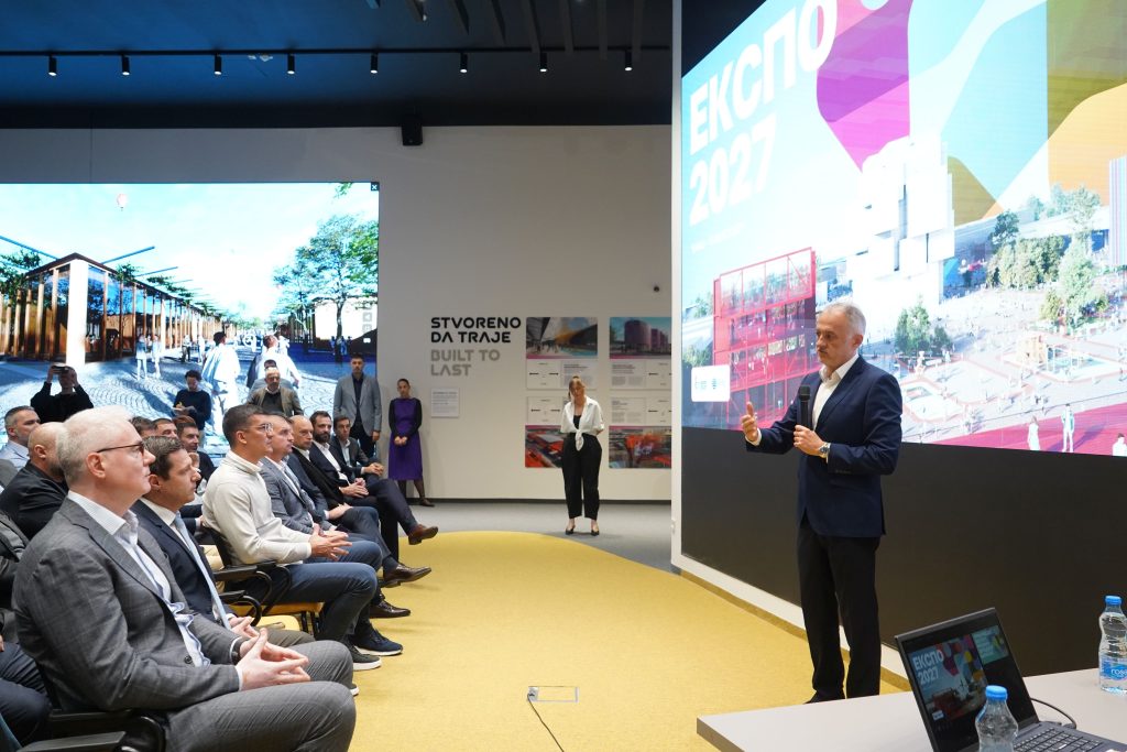 Ministar sporta Zoran Gajić tokom obraćanja (Foto Ministarstvo sporta)