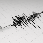 Zabeleženi seizmički talas na papiru zemljotres