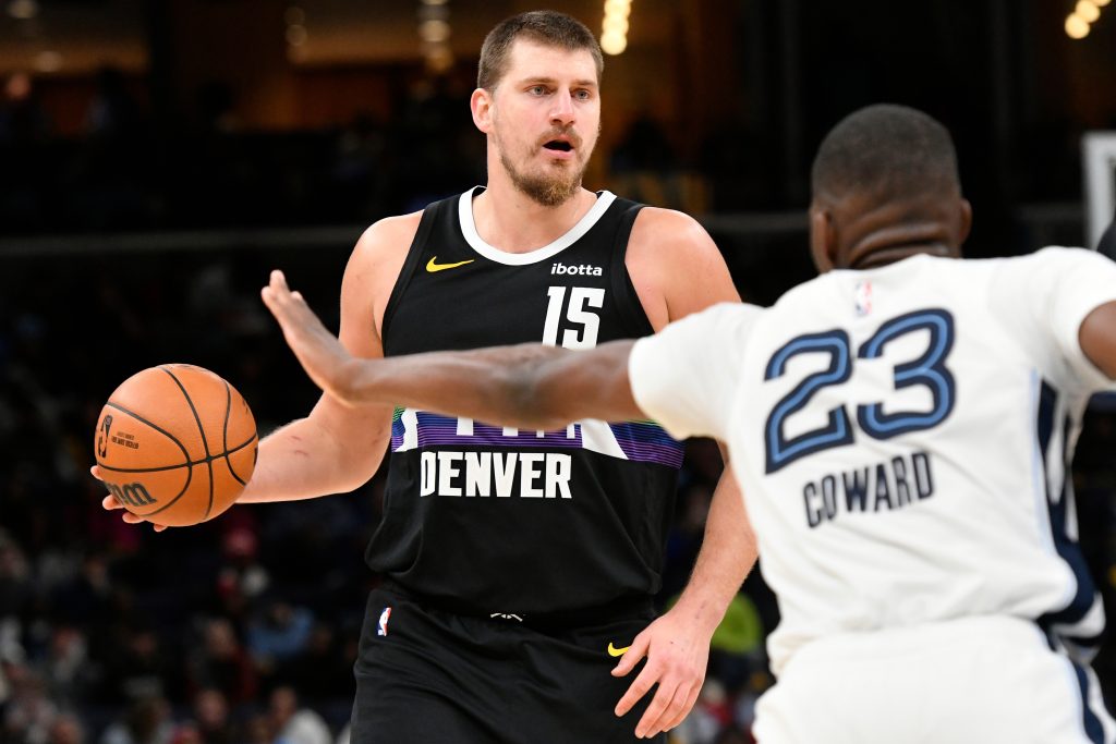 Nikola Jokić, detalj sa utakmice Denver-Memfis