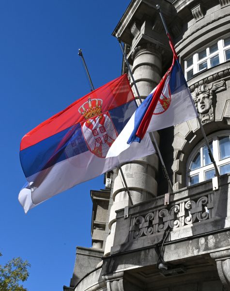 ZASTAVE ISTAKNUTE NA POLA KOPLJA