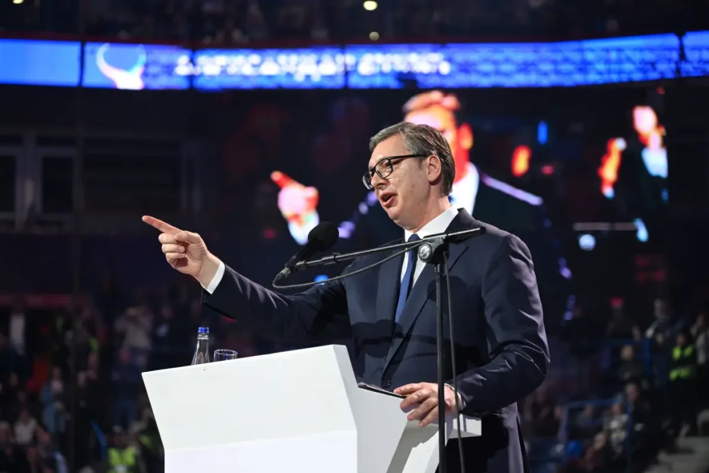 image001 Aleksandar Vučić, skup SNS, BG Arena