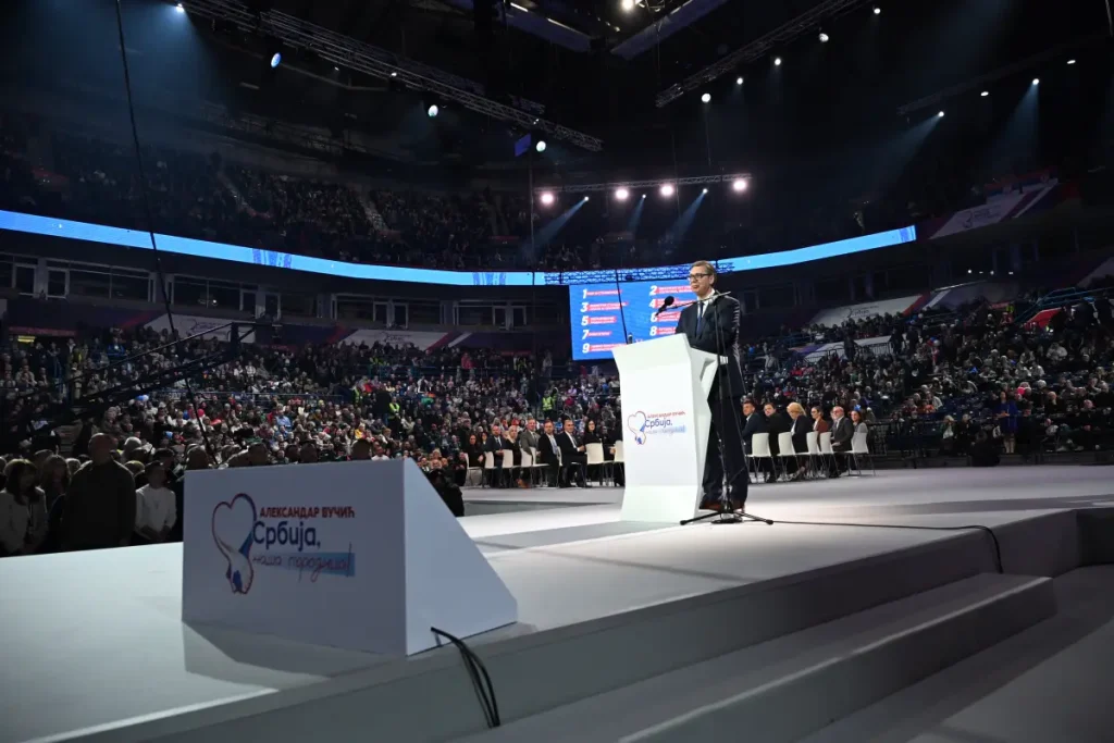 image010 Aleksandar Vučić, skup SNS, BG Arena