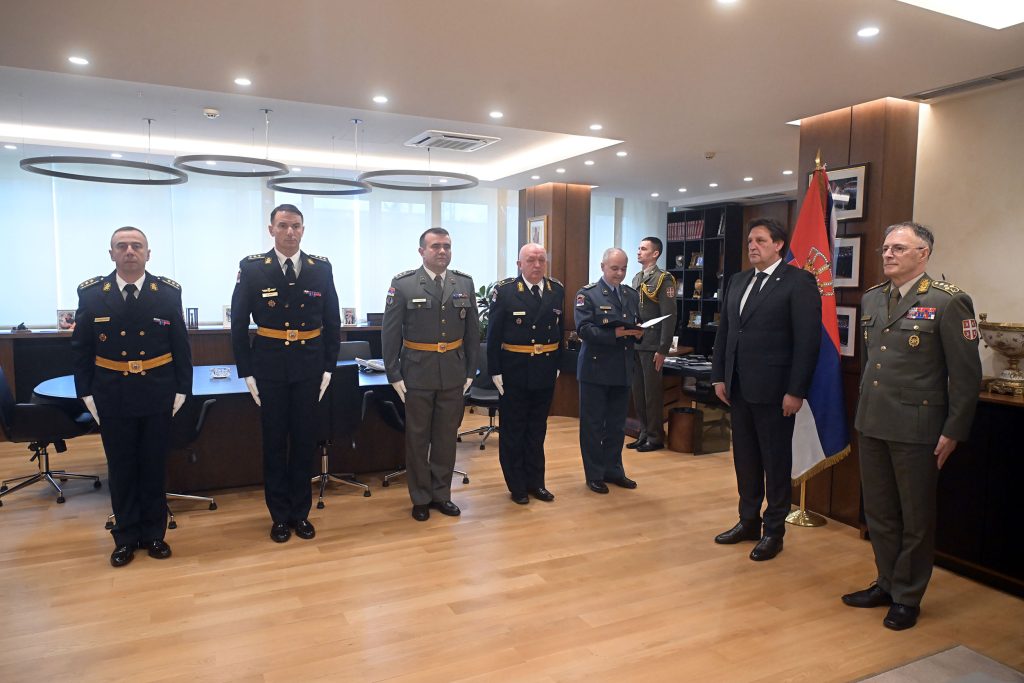 Bratislav Gašić, unapređenje oficira – MInistarstvo odbrane Republike Srbije (4)