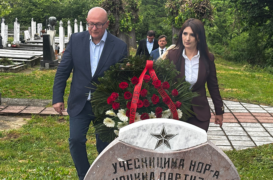 Miodrag Jarkin, Polaganje venca učesnicima NOR-a, Jagodina 2026 – 01 – TV Palma Plus