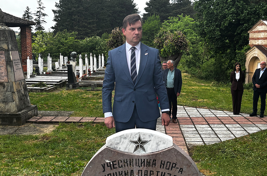 Rus, Polaganje venca učesnicima NOR-a, Jagodina 2026 – TV Palma Plus